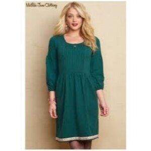 Matilda Jane Women's Nadine Fancy Charlie Christmas Fall Dress, Med, EUC